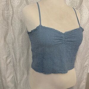 Blue Smocked Women's Top Aerie